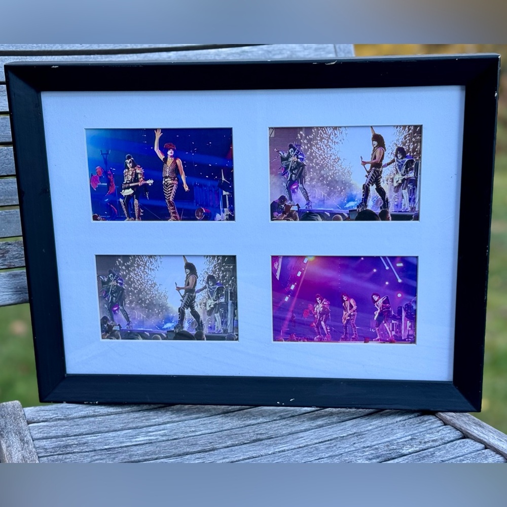 Kiss Band Photography Art in Black Frame